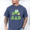 Dad Of The Birthday Boy Tractor Farm Trucks Family Party Men's Comfort Colors T-Shirt Blue Jean