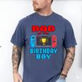 Dad Of The Birthday Boy Video Games Theme Bday Matching Men's Comfort Colors T-Shirt Blue Jean