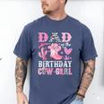 Dad Of The Birthday Cow-Girl Rodeo Cowgirl Bday Men's Comfort Colors T-Shirt Blue Jean
