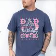 Dad Of The Birthday CowGirl Rodeo CowGirl Birthday Men's Comfort Colors T-Shirt Blue Jean