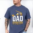 Dad Birthday Crew Construction Men's Comfort Colors T-Shirt Blue Jean