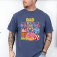 Dad Of The Birthday Girl Candyland Colorful Lollipop Party Men's Comfort Colors T-Shirt Blue Jean