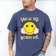 Dad Of The Birthday Girl Retro Family Matching Party Bday Men's Comfort Colors T-Shirt Blue Jean