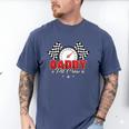 Dad Daddy Pit Crew Race Car Birthday Racing Party Men's Comfort Colors T-Shirt Blue Jean