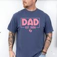 Dad Est 2026 Logo Daddy 2026 Soon To Be New Father 2026 Men's Comfort Colors T-Shirt Blue Jean