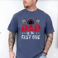 Dad Of The Fast One 1st Birthday Racing Car Family Men's Comfort Colors T-Shirt Blue Jean