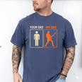 Your Dad My Dad Guitar Guitarist Rock Father's Day Men's Comfort Colors T-Shirt Blue Jean