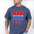 Dad And Mom Birthday Boy Spider Family Matching Men's Comfort Colors T-Shirt Blue Jean