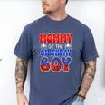 Dad And Mom Mommy Birthday Boy Spider Family Matching Men's Comfort Colors T-Shirt Blue Jean