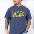 Dad Parent Brick Master Builder Building Blocks Set Family T Men's Comfort Colors T-Shirt Blue Jean Dad Parent Brick Master Builder Building Blocks Set Family T Men's Comfort Colors T-Shirt Blue Jean
