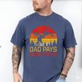Dad Pays Mom Prays Dirt Bike Retro Motocross Boys Kids Men's Comfort Colors T-Shirt Blue Jean