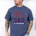 Dad Of Rookie 1st Birthday Baseball Theme Matching Party Men's Comfort Colors T-Shirt Blue Jean