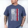 Dad Senior 2026 Proud Dad Of A Class Of 2026 Graduate Flag Men's Comfort Colors T-Shirt Blue Jean Dad Senior 2026 Proud Dad Of A Class Of 2026 Graduate Flag Men's Comfort Colors T-Shirt Blue Jean