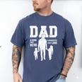 Dad Sons First Hero Daughter Love For Father's Day Men's Comfort Colors T-Shirt Blue Jean