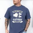 Dad Of Twins 2024 Father Twice As Cool Father's Day Twin Dad Men's Comfort Colors T-Shirt Blue Jean