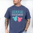 Dad Of Twins Family Daddy Fathers Day Future Parents Men's Comfort Colors T-Shirt Blue Jean