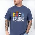Dada 1st Birthday Cowboy Western Dada Birthday Boy Men's Comfort Colors T-Shirt Blue Jean