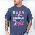 Dada Of The Birthday For Girl Dinosaur T-Rex Party Family Men's Comfort Colors T-Shirt Blue Jean
