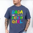 Dada Of The Birthday Girl Retro 80's Party Shirt Men's Comfort Colors T-Shirt Blue Jean