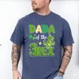 Dada Of The Three Rex Birthday Dinosaur Family Matching Men's Comfort Colors T-Shirt Blue Jean