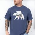 Daddy Bear Fathers Day Cute Baby Cub Papa Dad-a Pops Small Men's Comfort Colors T-Shirt Blue Jean