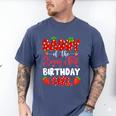 Daddy Of The Berry First Birthday Of Girl Strawberry Men's Comfort Colors T-Shirt Blue Jean