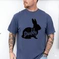 Daddy Bunny Rabbit Father Dad Easter Men's Comfort Colors T-Shirt Blue Jean