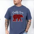 Daddy Dad Bear Pajama Red Buffalo Xmas Family Christmas Men's Comfort Colors T-Shirt Blue Jean