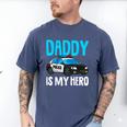 Daddy Is My Hero Police Toddler Police Officer Cop Boys Kids Men's Comfort Colors T-Shirt Blue Jean