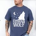 Daddy Wolf Matching Family Tribe Wolves Moon Men's Comfort Colors T-Shirt Blue Jean Daddy Wolf Matching Family Tribe Wolves Moon Men's Comfort Colors T-Shirt Blue Jean