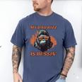 Dad's Birthday Father's Day Dad RIzz Is Bussin' Men's Comfort Colors T-Shirt Blue Jean