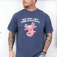 Most Days I Just Wanna Be An Axolotl Salamander Introvert Men's Comfort Colors T-Shirt Blue Jean