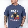 Despicable Me Minions Father's Day World's Best Dad Villain Men's Comfort Colors T-Shirt Blue Jean Despicable Me Minions Father's Day World's Best Dad Villain Men's Comfort Colors T-Shirt Blue Jean