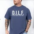DILF Apparel Men For Dad Men's Comfort Colors T-Shirt Blue Jean