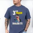 Dinosaur Graduation Cap Gown 3rd Grade Graduate Nailed It Men's Comfort Colors T-Shirt Blue Jean