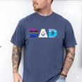 Disney Frozen Elsa Anna Olaf Dad Father's Day Birthday Men's Comfort Colors T-Shirt Blue Jean