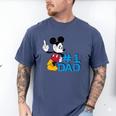 Disney Mickey Mouse Father's Day 1 Dad Men's Comfort Colors T-Shirt Blue Jean