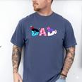 Disney Minnie Mouse And Daisy Duck Dad Father's Day Birthday Men's Comfort Colors T-Shirt Blue Jean