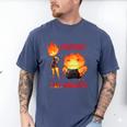 Disney And Pixar’s Elemental Proud Dad Of a Fiery Daughter Men's Comfort Colors T-Shirt Blue Jean