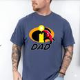 Disney And Pixar's The Incredibles Mr Incredible Dad Family Men's Comfort Colors T-Shirt Blue Jean