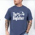 The Dogfather Dog Dad Dog Lover Men's Comfort Colors T-Shirt Blue Jean