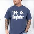 The Dogfather Dog Father Dad Men's Comfort Colors T-Shirt Blue Jean