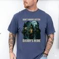 Don't Worry Kitten Daddy's Here Men's Comfort Colors T-Shirt Blue Jean