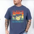 Drumming Basement Drum Set Drummer Rock Dad Grandpa Men's Comfort Colors T-Shirt Blue Jean