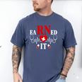 Earned It For Nurse Graduation Or RN LPN Nursing School Grad Men's Comfort Colors T-Shirt Blue Jean