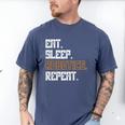 Eat Sleep Robotics Repeat Shirt Graduation Men's Comfort Colors T-Shirt Blue Jean