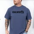 Educated Af Graduation T Shirt Men's Comfort Colors T-Shirt Blue Jean
