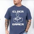 Elder Gamer Retro Video Game Nostalgia Old Gamer Men's Comfort Colors T-Shirt Blue Jean