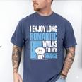 I Enjoy Long Romantic Walks To My Fridge Introvert Men's Comfort Colors T-Shirt Blue Jean I Enjoy Long Romantic Walks To My Fridge Introvert Men's Comfort Colors T-Shirt Blue Jean