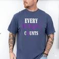 Every Memory Counts Alzheimer's Awareness Dementia Men's Comfort Colors T-Shirt Blue Jean